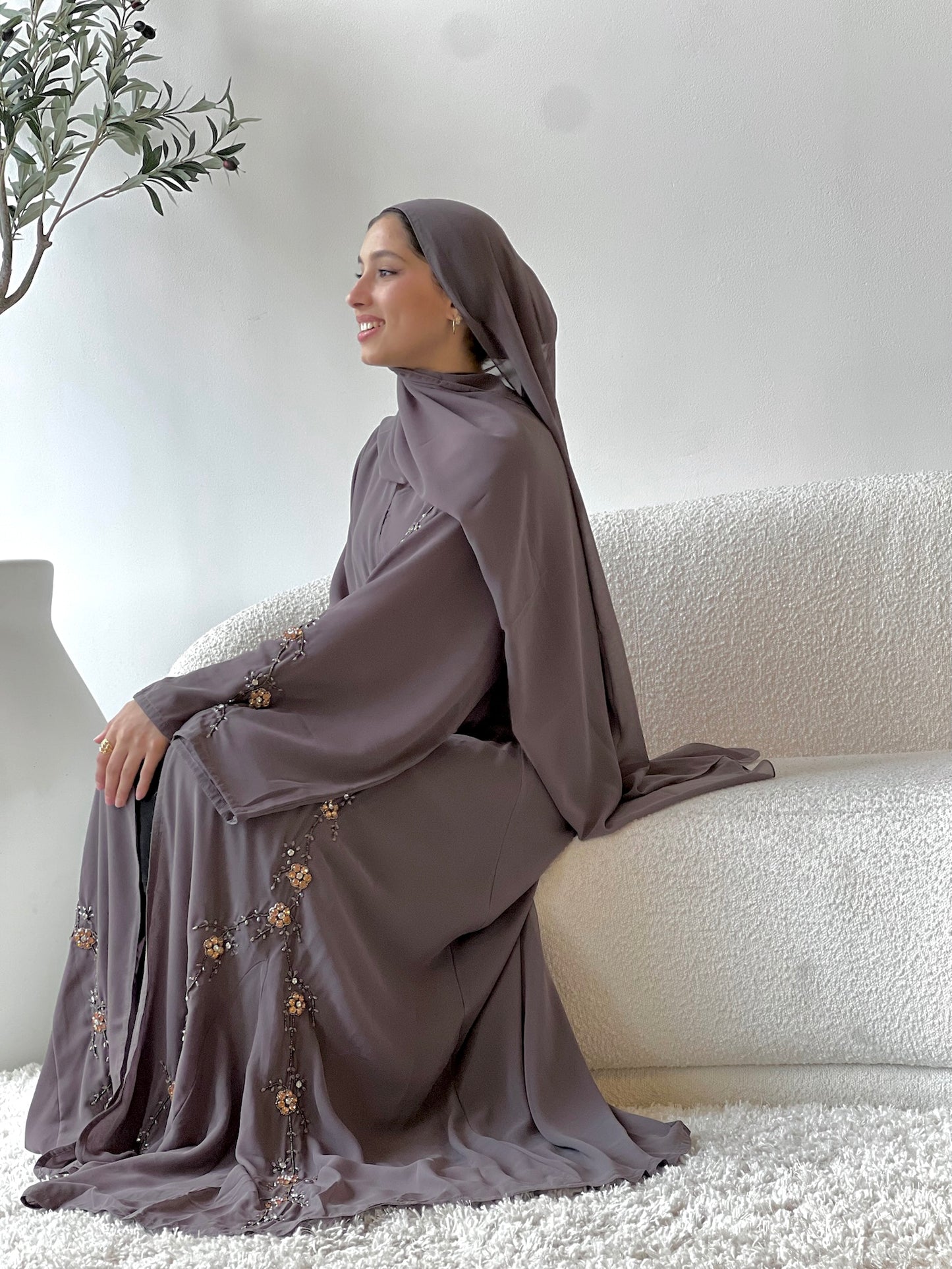 Truffle Blossom Abaya