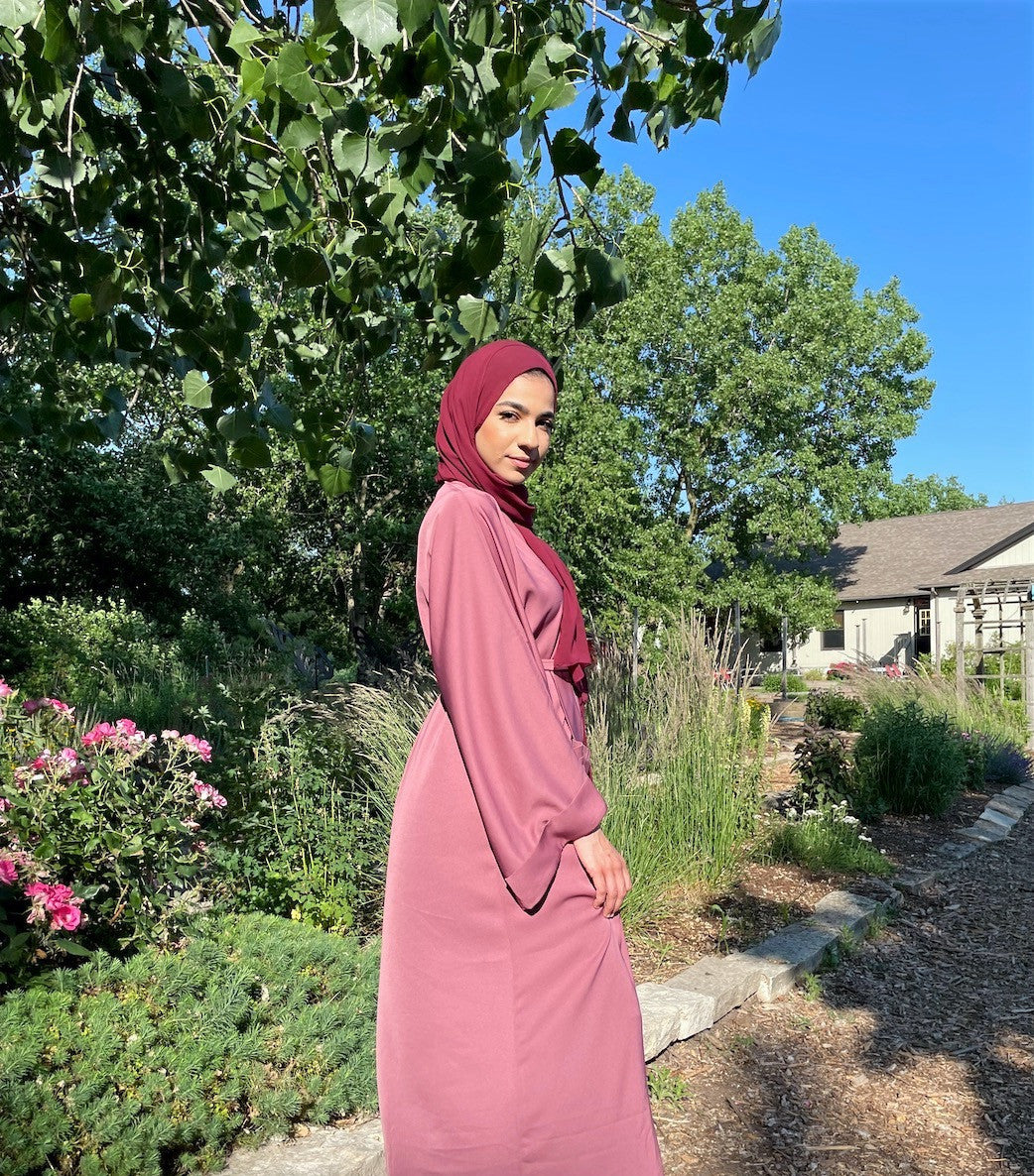 Rose Gold Abaya Warda Abayat Rose Gold Abaya Warda Abayat