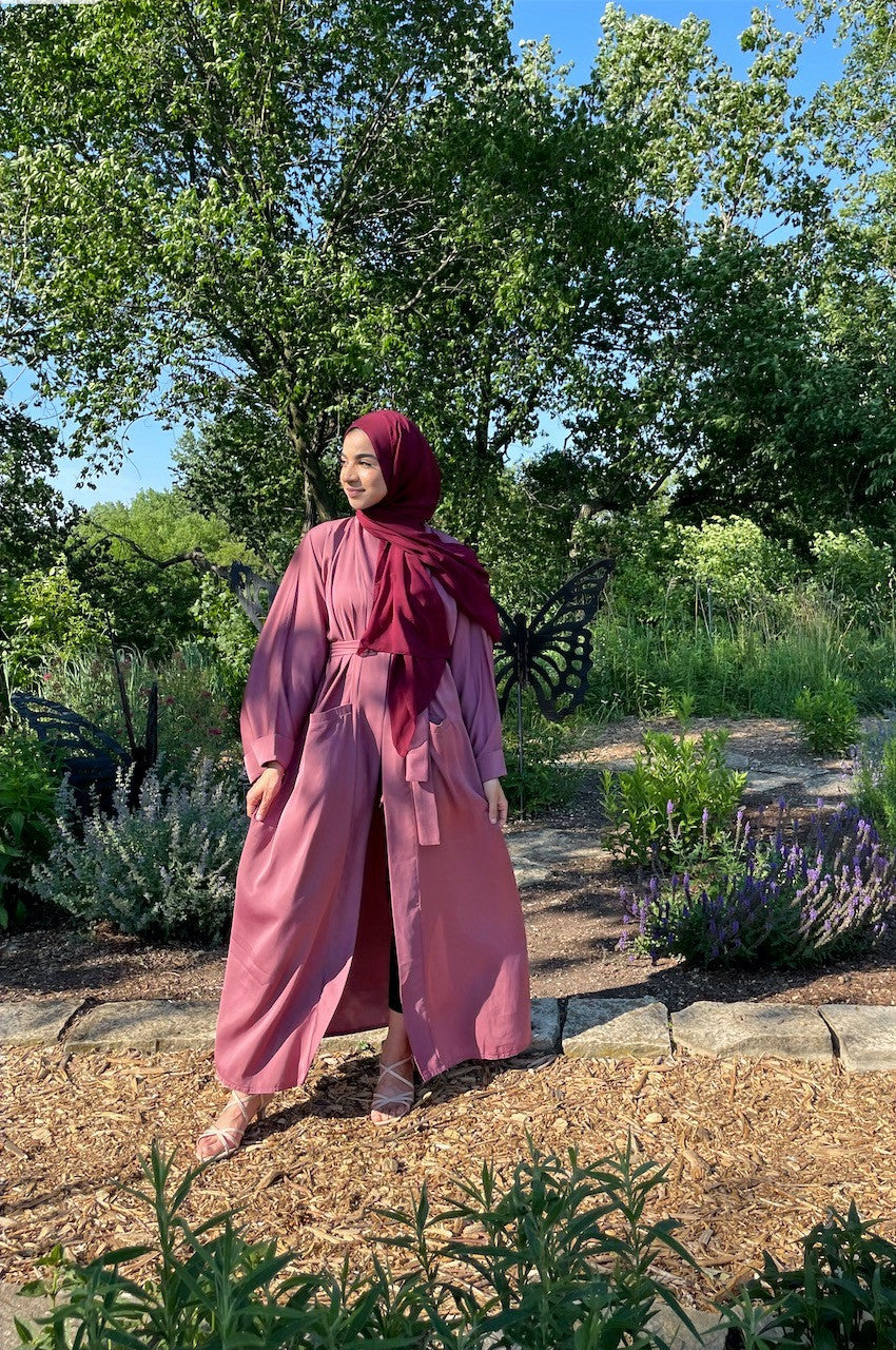 Rose Gold Abaya Warda Abayat Rose Gold Abaya Warda Abayat